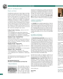 Evangelische Auferstehungsgemeinde Schierstein — Frühling 2025 – Evangelische Auferstehungsgemeinde, Schiersteiner Leben Frühling 2025, Wiesbaden-Schierstein