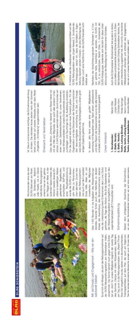 DLRG Schierstein — Herbst 2024 – DLRG Schierstein, Schiersteiner Leben Herbst 2024, Wiesbaden-Schierstein