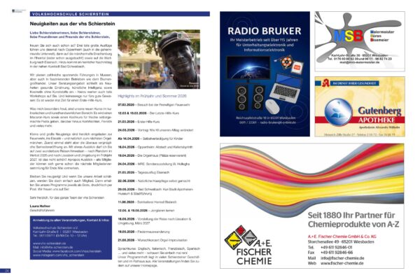 Volkshochschule Schierstein — Ostern 2026