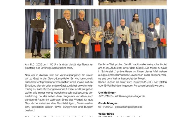 Ortsring Schierstein e.V. — Ostern 2026