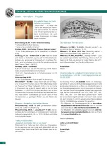 Evangelische Auferstehungsgemeinde — Ostern 2026 – Evangelische Auferstehungsgemeinde, Schiersteiner Leben Ostern 2026, Wiesbaden-Schierstein