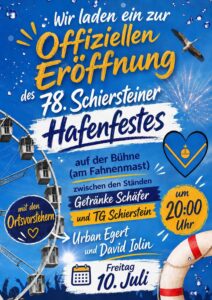 Plakat: Eröffnung des 78. Hafenfestes